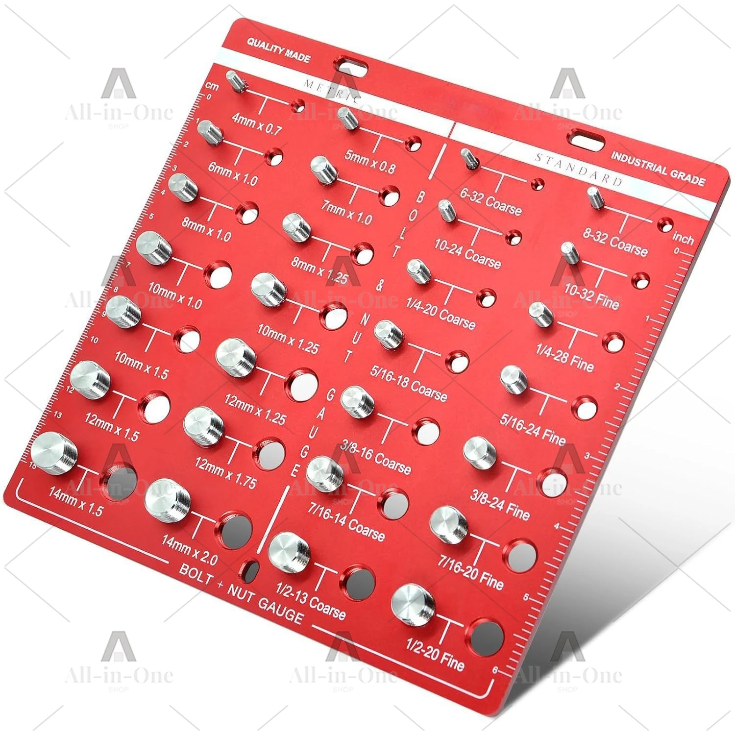 Screw Nut & Bolt Thread Checker Screw Gauge Gauge Gauge Nut Checker