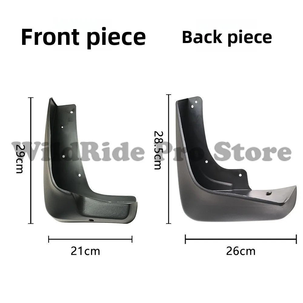 Vorder- und hintere Schmutzfänger für Suzuki Vitara 2005–2015, einfache Installation, PP-Gummi-Material, Reifen-Kotflügelschutz