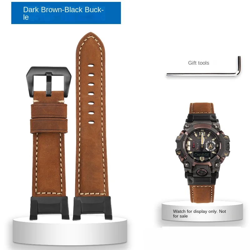Retro Leather Watch strap For Casio G-SHOCK Watch 5713 GWG-B1000-1A4 Big Mud King Third Generation Matte Modified Bracelet