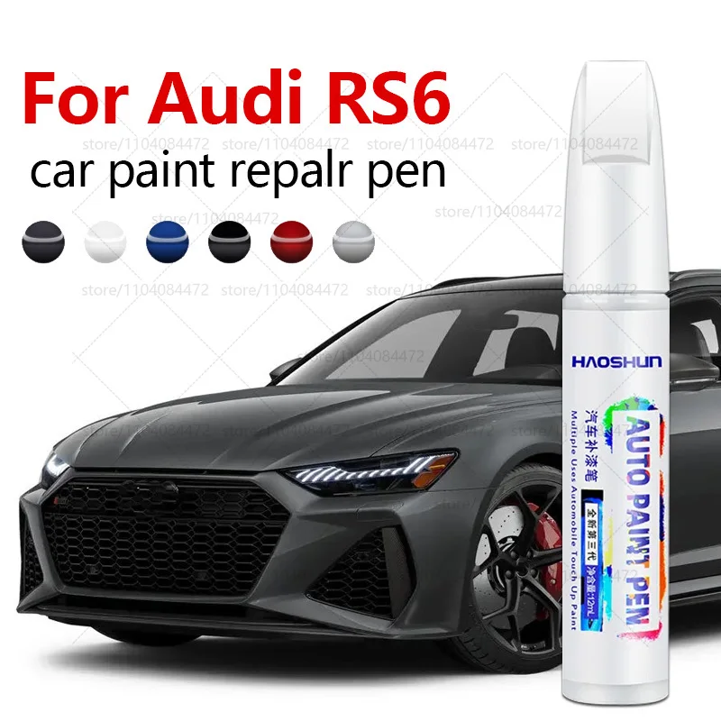 

Car Paint Repair Pen For 2002-2025 AUDI RS6 Paint Scratch Repair Accessories White LY9L LS9R Blue LX5F Black LY9B Gray LX7G Blue