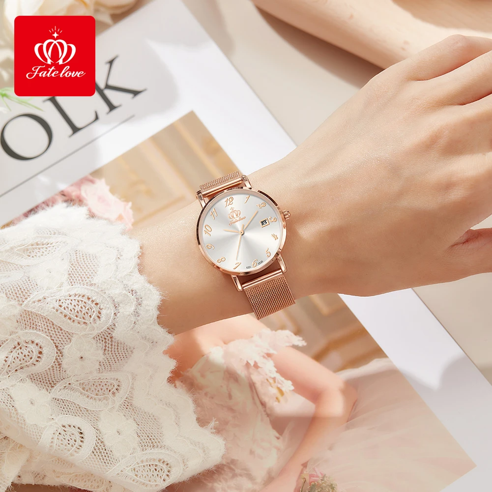 Fate Love brand watch fashionable and versatile waterproof women's quartz watch FL815
