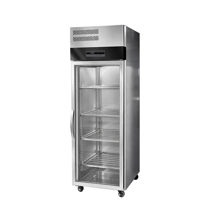 300L Glass Door Display Freezer Vertical Beverage Refrigerator Beer Cooler Drinks Display Fridge for Convenience Store