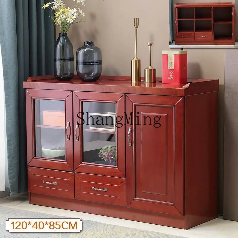 

SM home new office side cabinet with wheel printer cabinet removable desk boss table