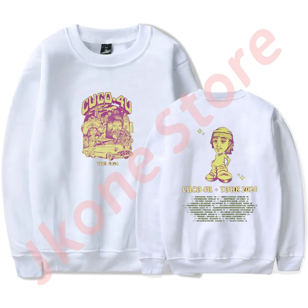 Cuco 2024 4U Album Tour Merch Crewneck Sweatshirts Winter Women Men Fashion Casual HipHop Long Sleeve T-Shirts