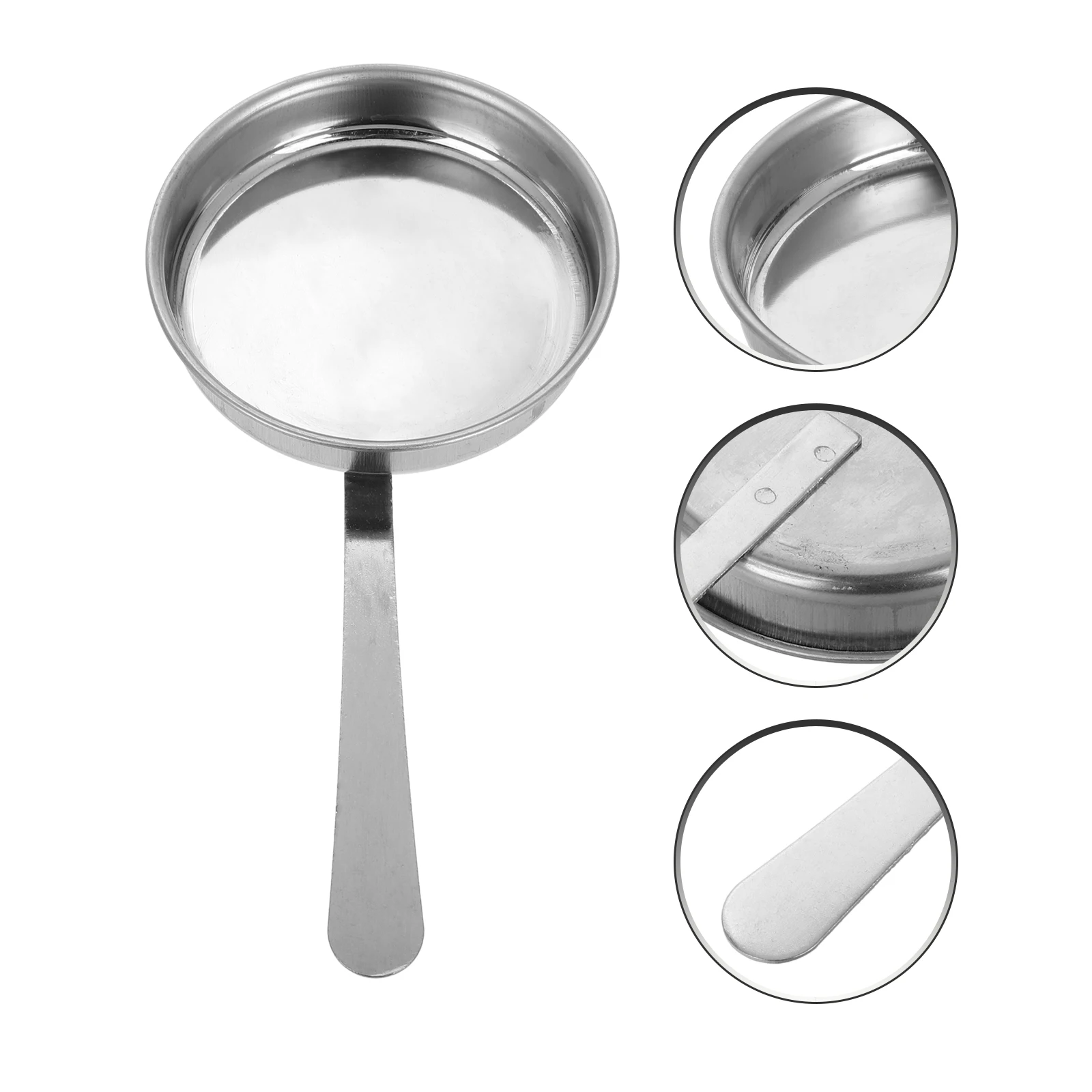 

Stainless Steel Fire Extinguishing Cover Alcohol Burner Cap Flame Guard Outdoor Snuffer Silver Multifunctional Hot Pot Fuel Tank
