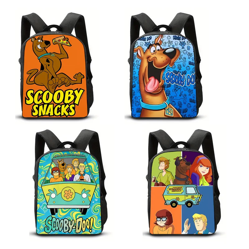 Mochilas Scooby Doo con estampado de Anime, suministros para estudiantes, mochilas escolares para hombres y mujeres, mochila para deportes al aire libre, mochila de viaje, regalo de cumpleaños
