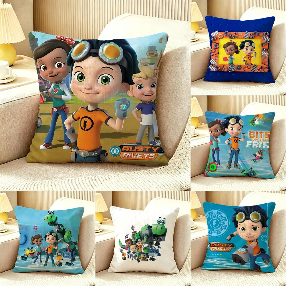 Tvshow Rusty RivetsS Cushion Cover Pillow Cover Nordic Minimalist Throw DoubleSided Print Cushion Case for Sofa Bedroom Decor