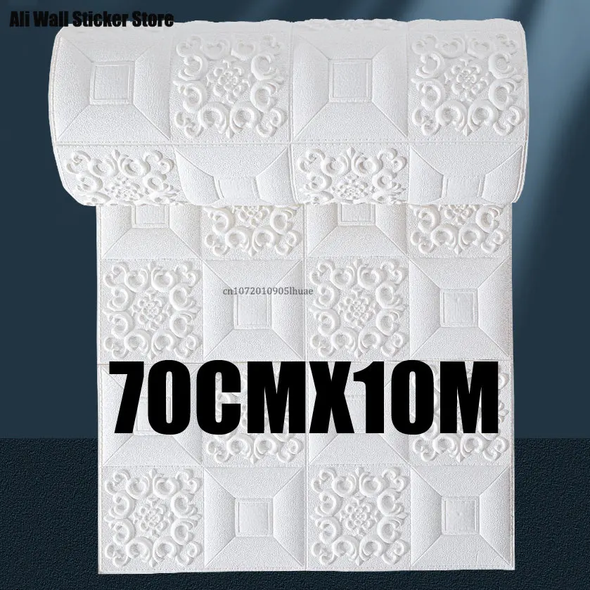 

70cmx10m Diy 3d Wall Sticker Ceiling Bedroom Decor Waterproof Self Adhesive Wallpaper Living Room Kitchen Decor