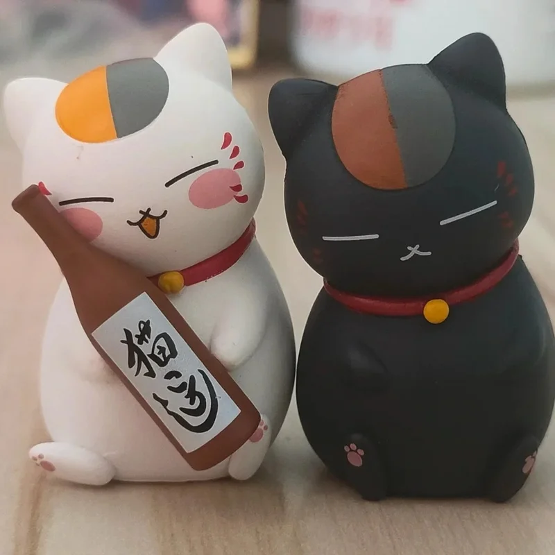 

New Anime Friends Account Cats Teachers Sleeping Shoulder To Shoulder Sitting In Rows Blind Box Cute Action Figure Surprise Gift