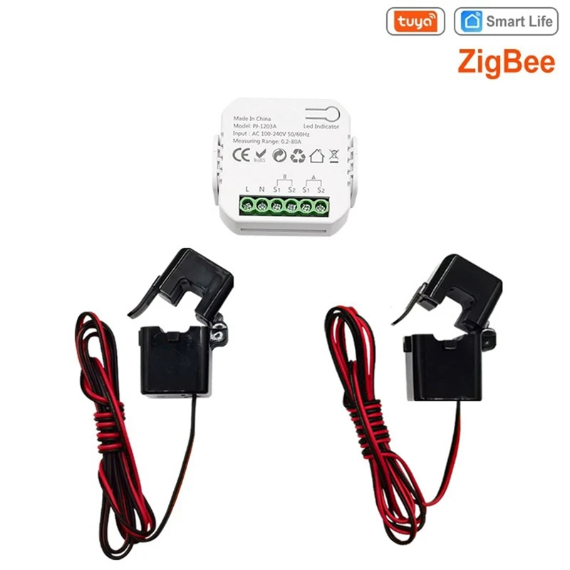 Горячий умный переключатель энергии Tuya Zigbee, измеритель напряжения и тока, приложение, статистика мощности в реальном времени, потребление, запроса