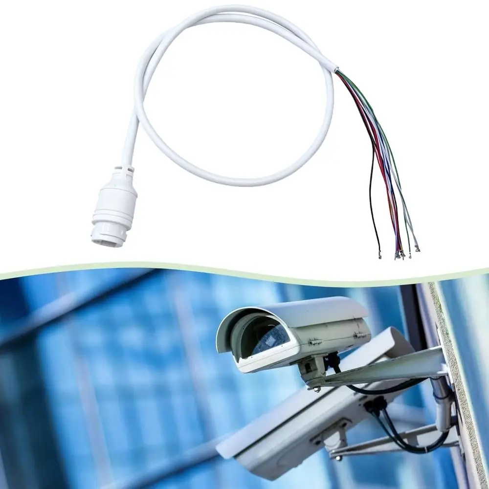 Professional 9 Core Ethernet Lan Cable 15V Weatherproof RJ45 Network Cable Waterproof Cap POE Adapter Cable Camera