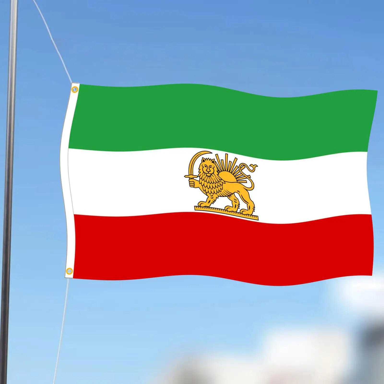 Bandera Persa de Poliéster, Antiguas Banderas Iraníes, Bandera de Orgullo Nacional para Irán, Decoraciones Patrióticas Nacionales y Reales