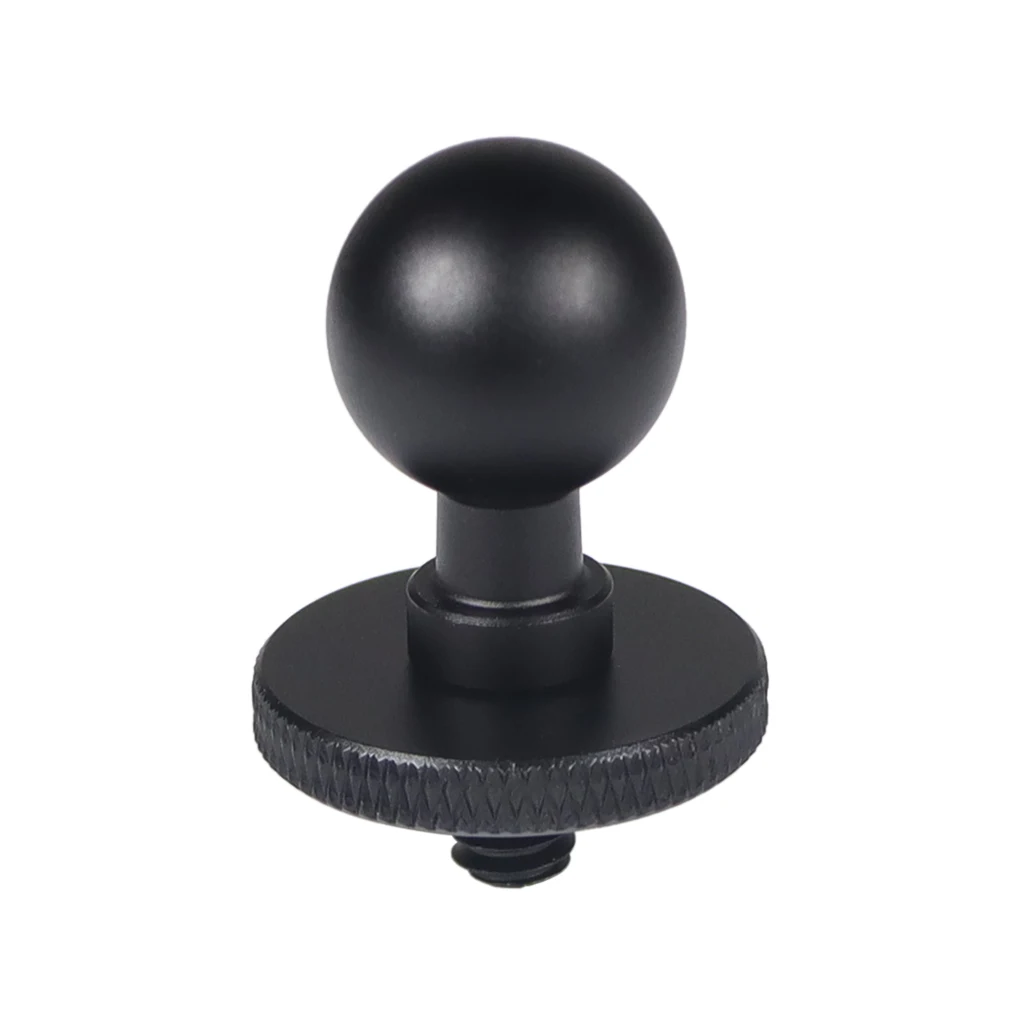 Adattatore per montaggio a testa sferica da 15mm 17mm 25mm a vite filettata M10 da 1/4 "per GoPro 11 10 9 per supporto per telefono con Action cam Insta360