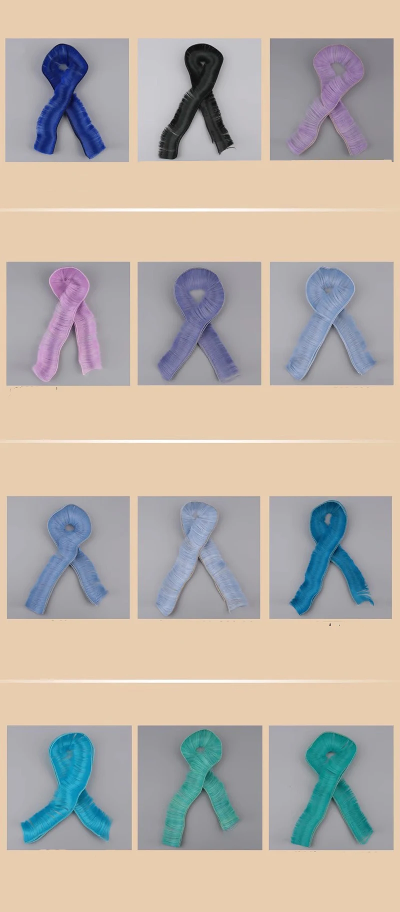 1 piece pink green blue 5cm doll short hair for 1/3 1/4 1/6 BJD doll,diy bangs hair for doll
