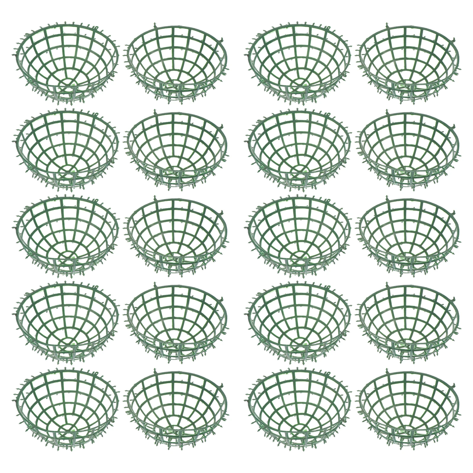 

10 pcs Ball Flower Frame Plastic Diy Grass Ball Frame For Wedding Supplies Flower Arrangement Rack Party Festival Ornament Green