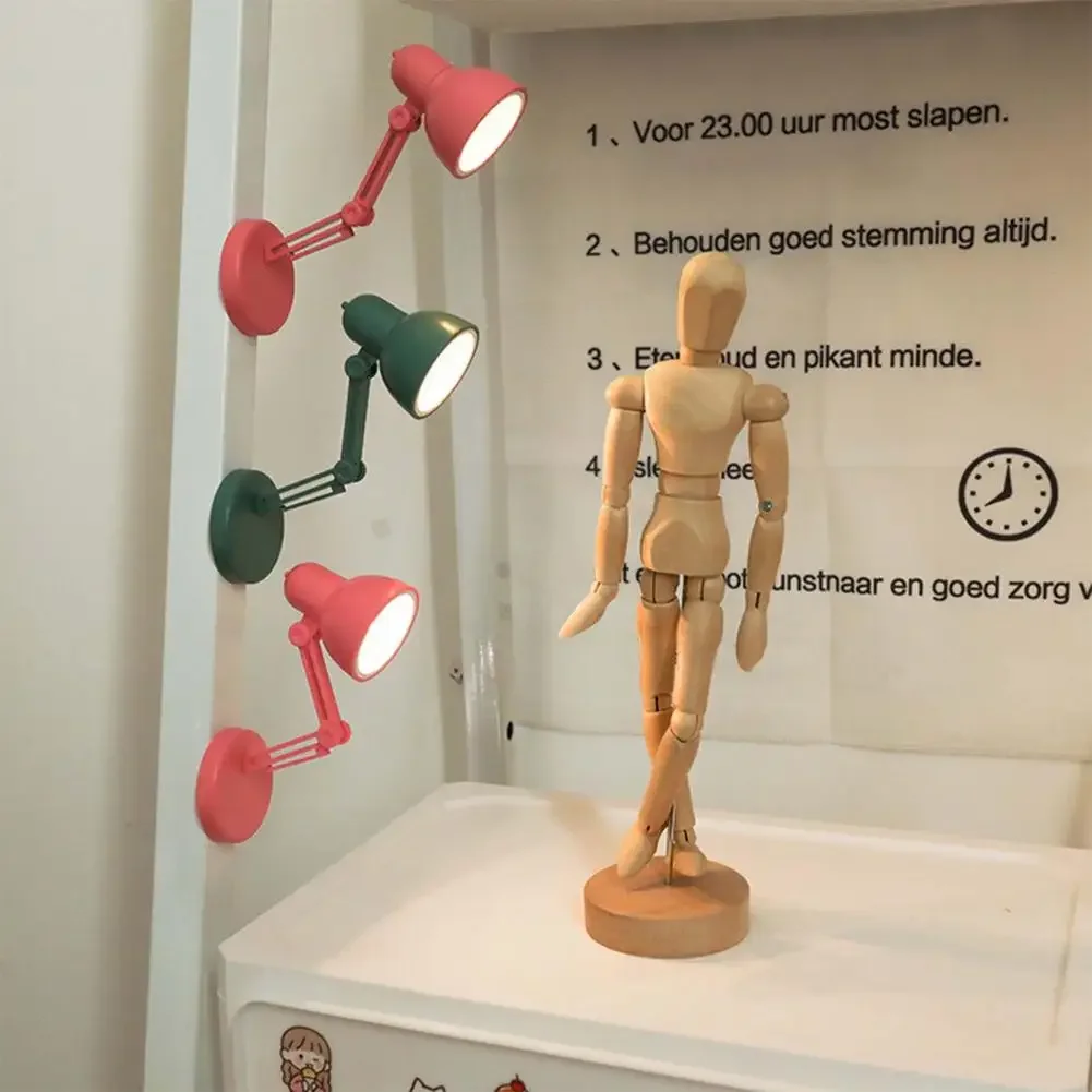 MINI LED Desk Lamp Mini Adjustable Reading Light with Clamp Adjustable Eye-caring Table Lamp Portable Book Table Lamp for Home