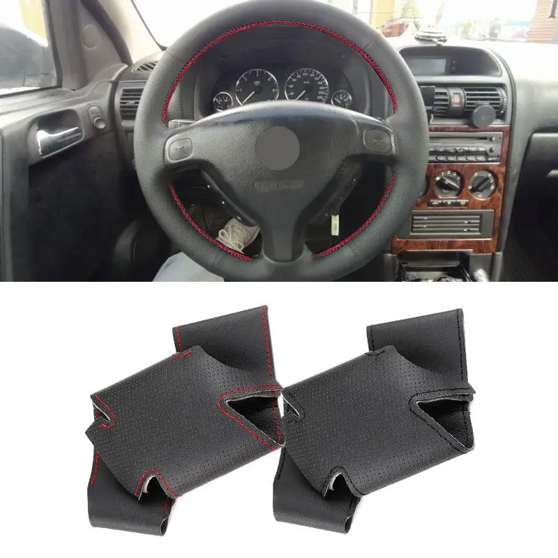 

For Buick Sail Opel Astra G H 1998-2007 For Opel Zafira A 1999-2005 Car Interior Steering Wheel Cover Perforated Leather Trim