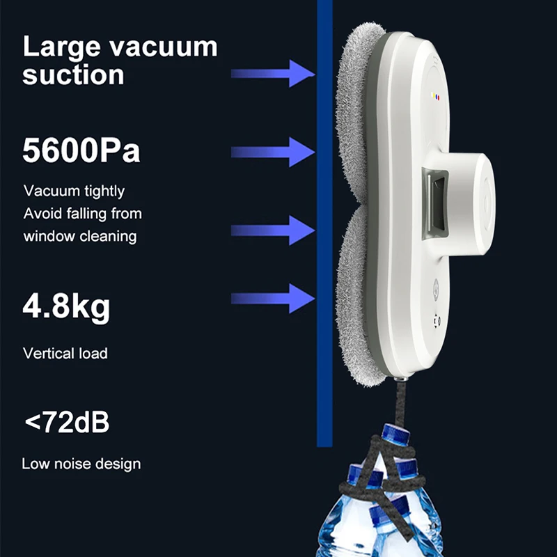Purerobo W-R1 robô de limpeza de janelas com APP e remoto inteligente robô de limpeza automática de vidro aspirador de vidro elétrico