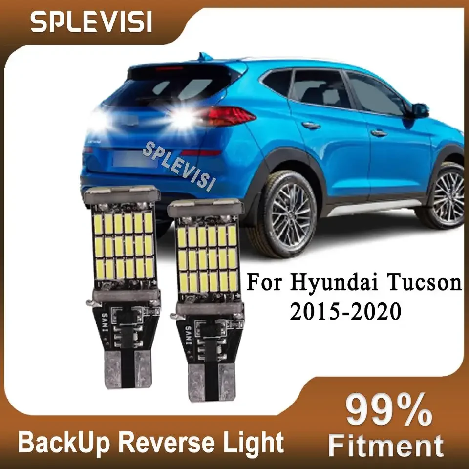 

LED White Reverse Backup Light Bulb Lamp 6000K T15 W16W For Hyundai Tucson 2015-2020 2016 2017 2018 2019 2020 Pack of 2