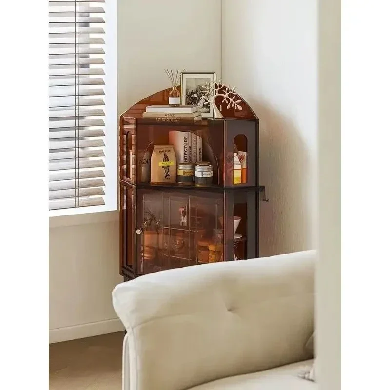 LYN small apartment household dining side locker living room sofa side cabinet corner shelf