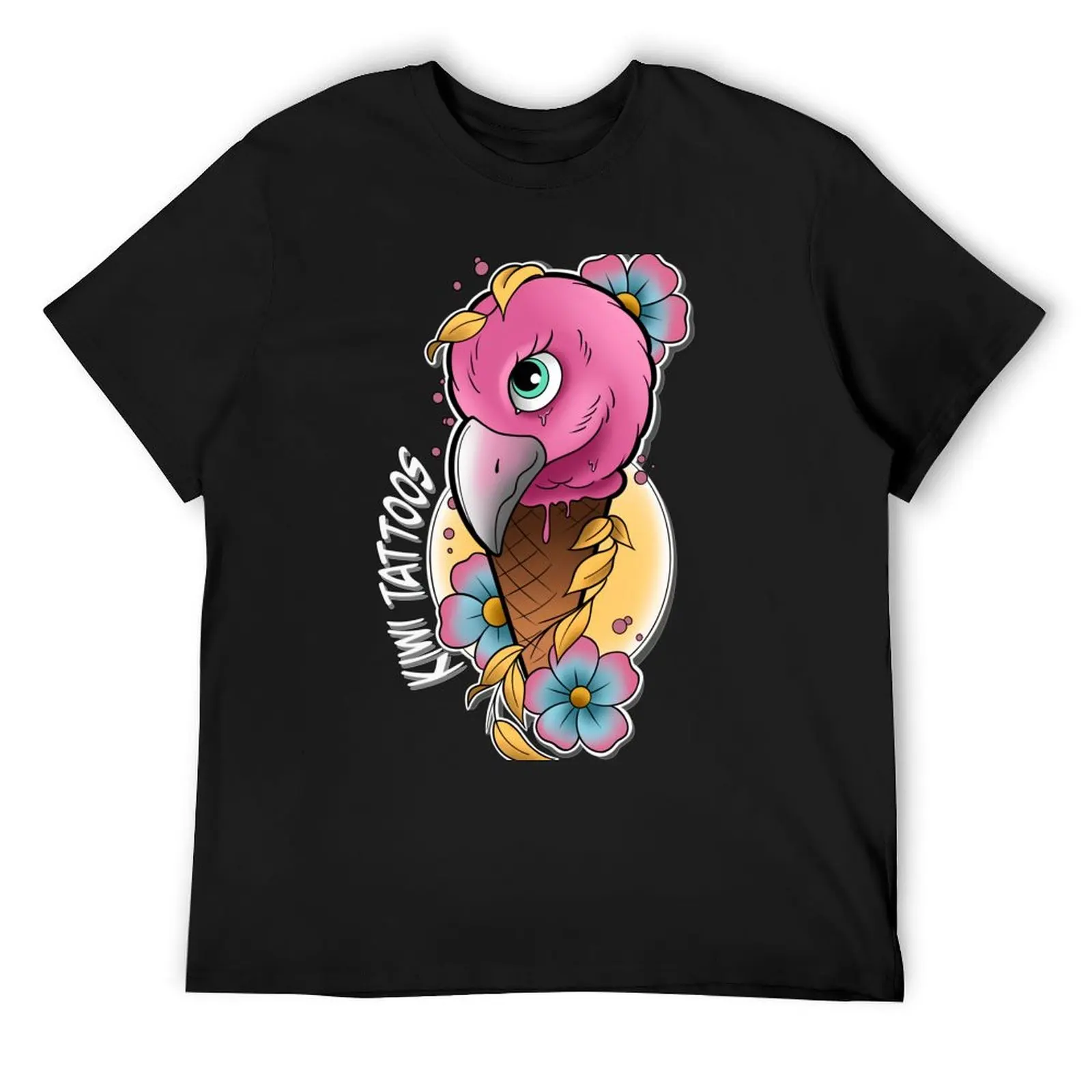 

The Flamingo-Scream! T-Shirt funny costumes anime tshirt man clothes Man t-shirt black t-shirts for men