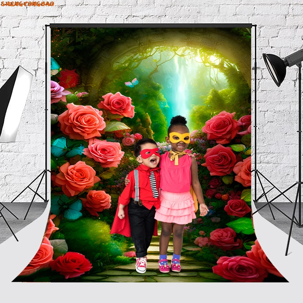 Фон для фотосъемки лес джунгли лес мечтательная страна чудес искусство портрет Декор для фотосессии реквизит фон для фотостудии