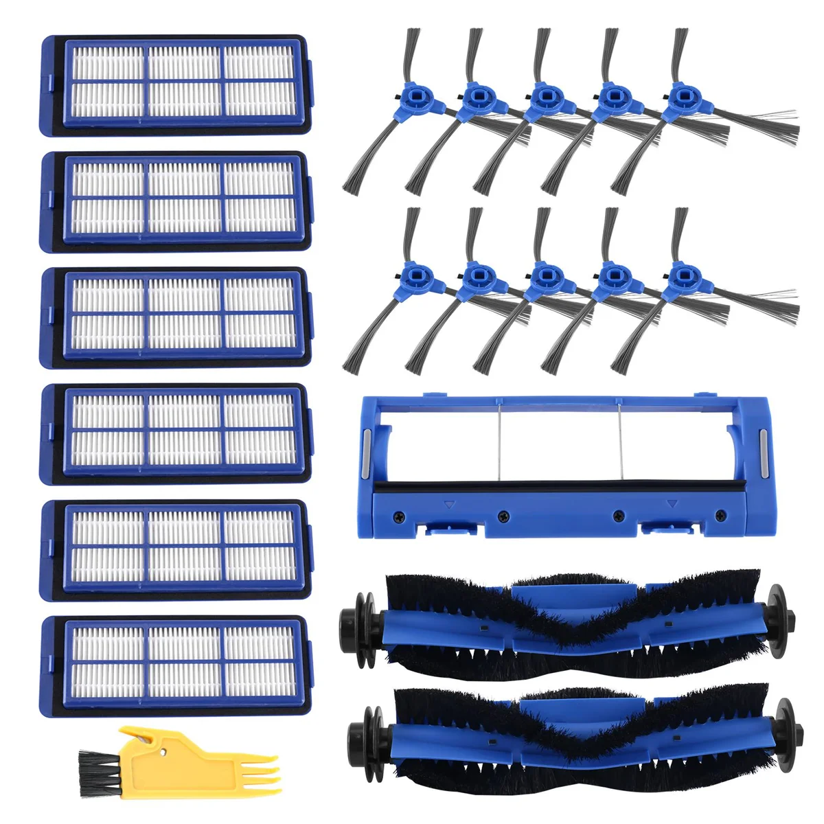 Kit aksesori penyedot debu Robot hibrida, untuk Eufy boosq RoboVac 11S MAX 15C MAX 30C MAX RoboVac G30 G30 Edge G10 Hybrid