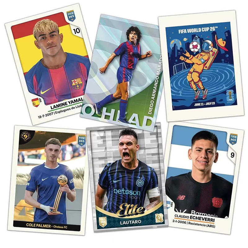 ملصق مجموعة ألبوم كرة القدم الجديد Panini FIFA 365 2026 متوفر في المخزون هدية مروحة شحن سريع توقيع محدود #3