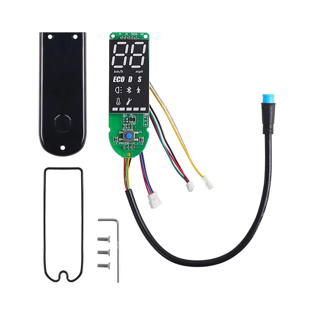 Electric Scooter Dashboard Circuit Board for Ninebot MAX G30 Kickscooter Dash Board Display with Screen Cover Accessories