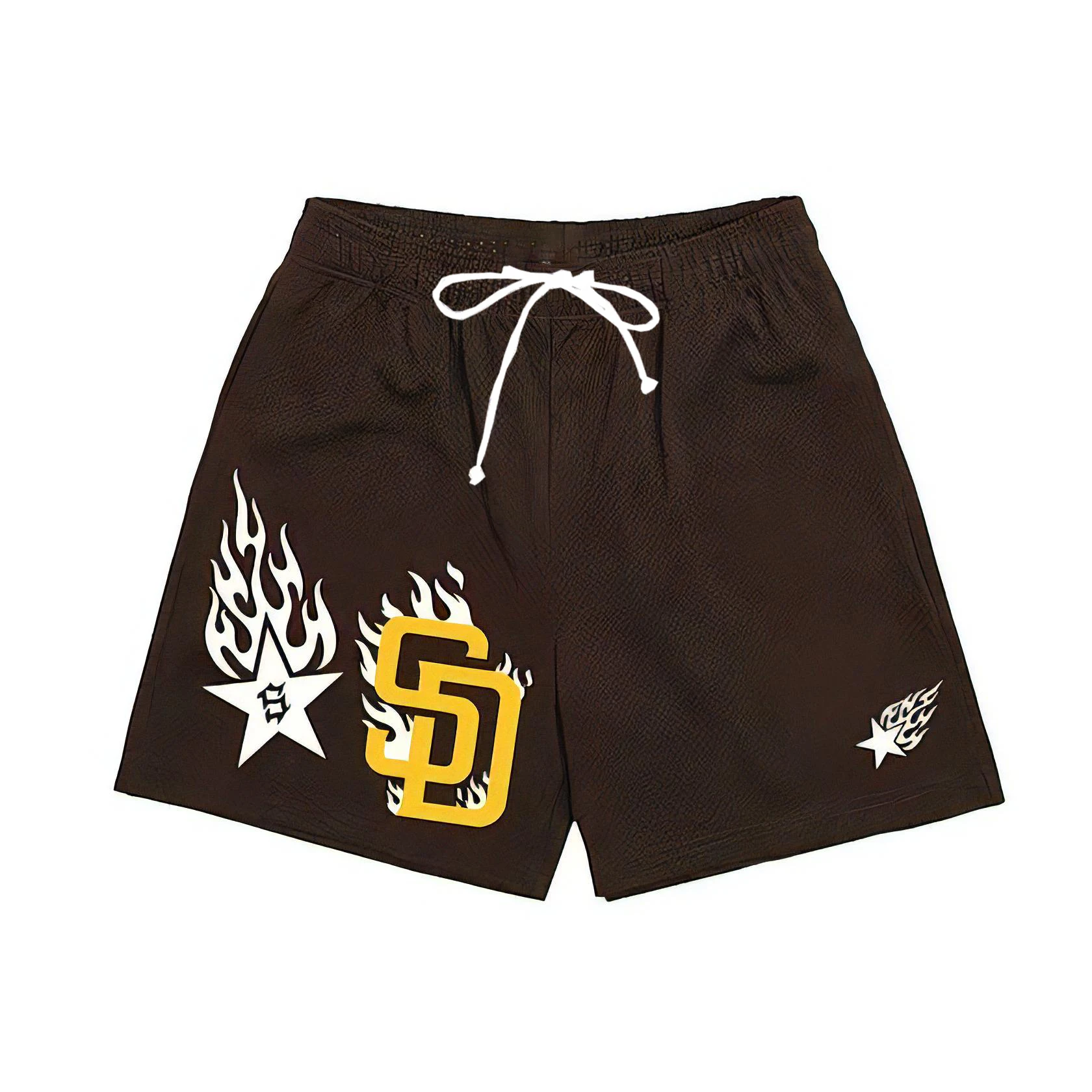 ใหม่มาถึงกางเกงขาสั้นผู้ชายเทรนด์แบรนด์ Drawstring Sweatpants แฟชั่น High Street กีฬากางเกงขาสั้น Mens Tranning Jogging Out กางเกงขาสั้น