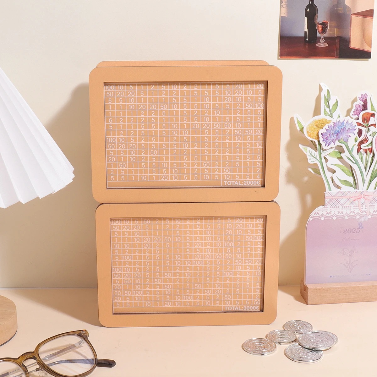 صندوق النقود الخشبي الرقمي الأوروبي القديم، هدف التوفير، صندوق توفير العملات المعدنية النقدية، زخرفة تزيين سطح المكتب، هدية إبداعية