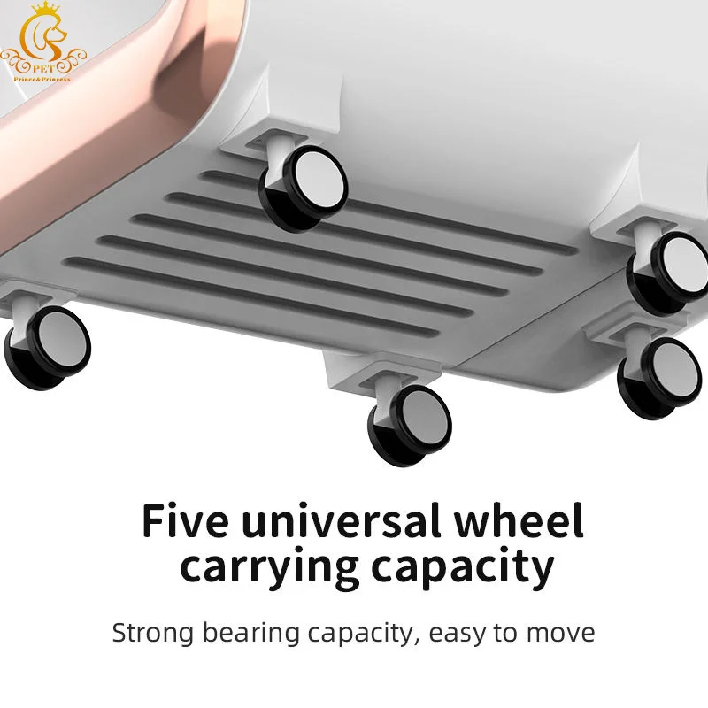 Eco-friendly plastic pet dryer for cats and dogs - low-noise grooming box with temperature control and timer