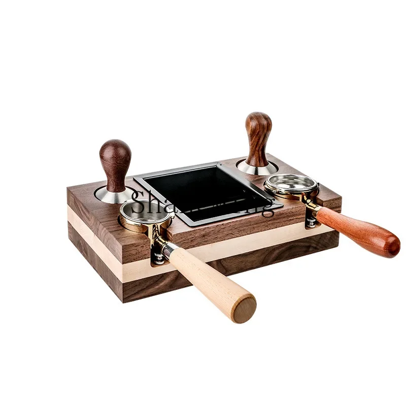 CLL Multifunctional Home and Commercial Coffee Slag Knock Box Solid Wood Slag Knock Box Slag Bucket Handle