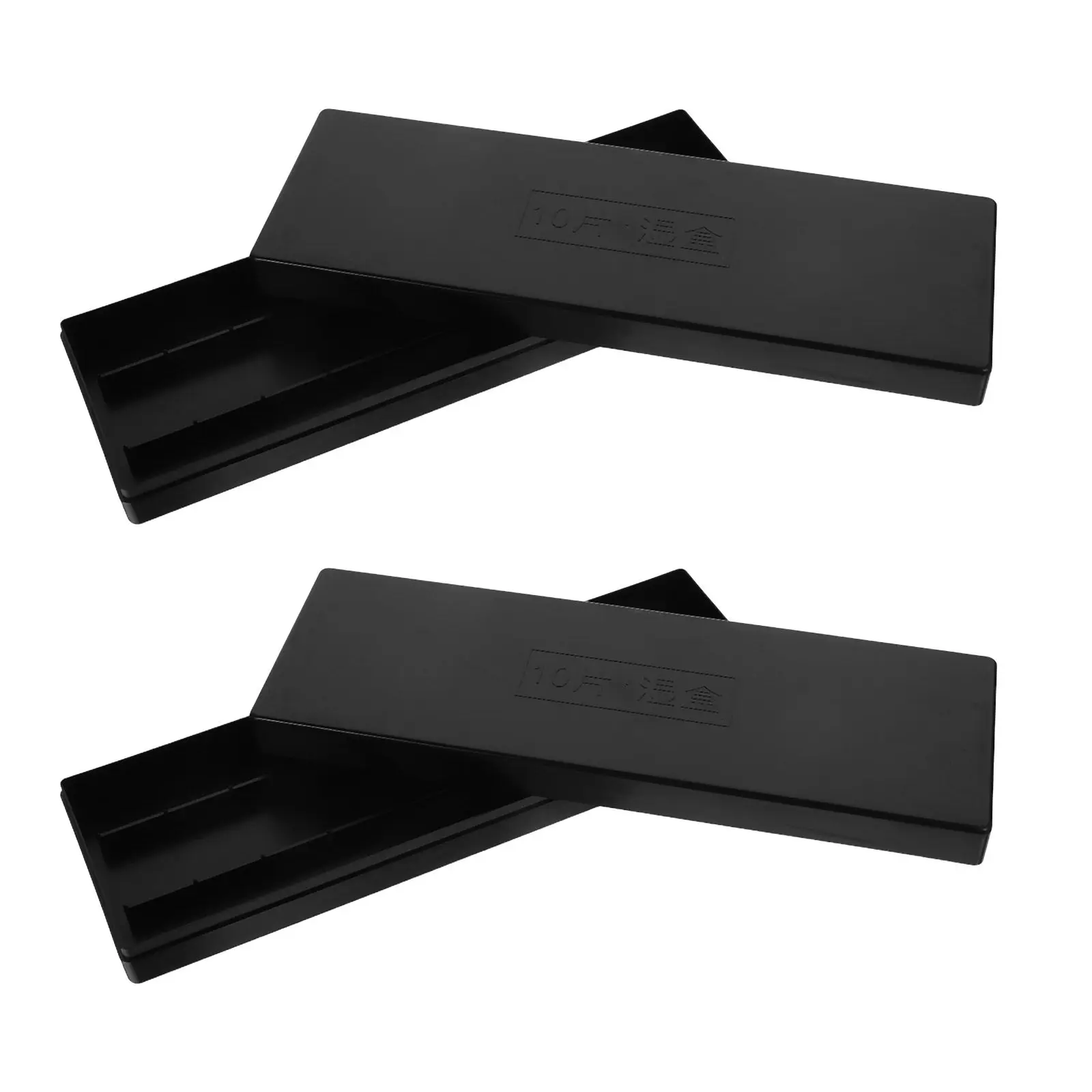 2Pcs Lab Glass Slide Organizer with Black Lid Portable Mini Rectangle Plastic Microscope Slide Storage Box for Labs Specimen