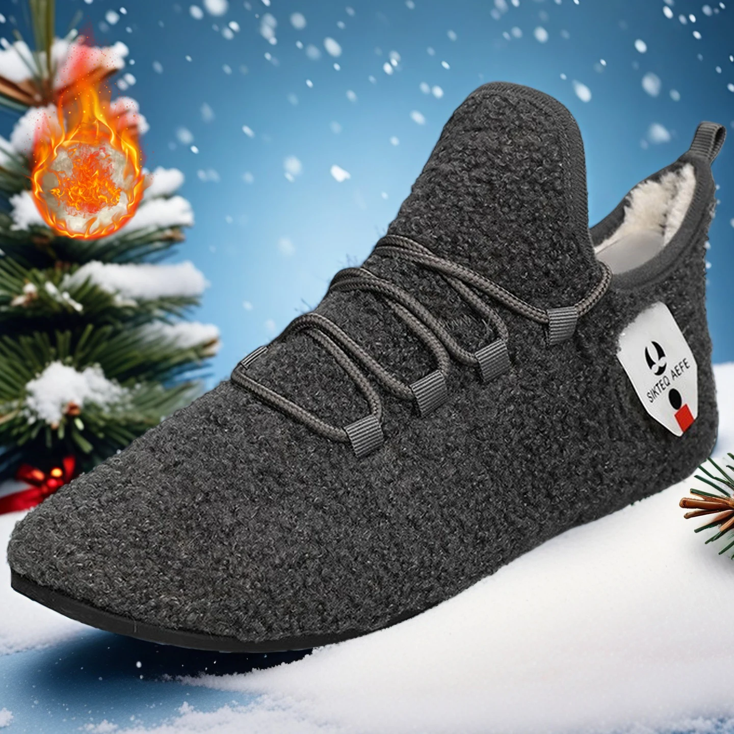 

Mens Shoes Winter Cotton Slipper Men Warm Shoes Comfortable Thin Bottom Soft Lightweight Winter Slippers Plush Mens Cotton Shoes