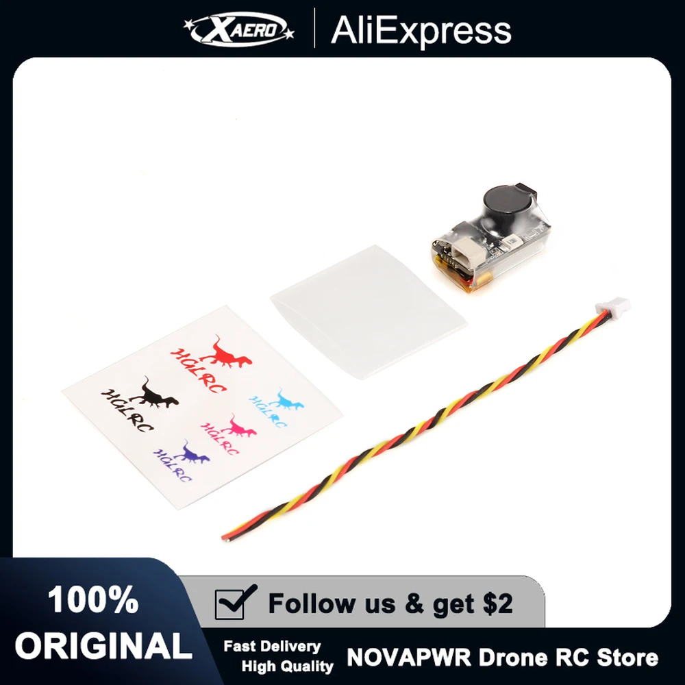 

FPV Drone Beeper Alarm, HGLRC Soter Anti-Lost Tracker with Low Voltage & Disconnect Warning