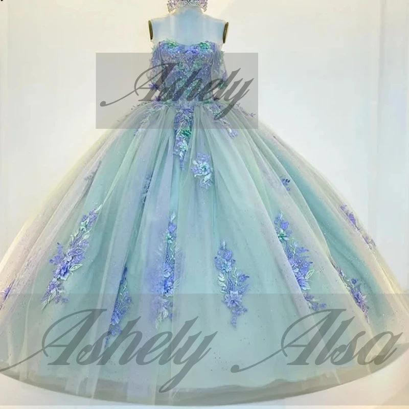 A1401 Ekskluzywne Sukienki Quinceanera dla Prawdziwej Księżniczki, Aplikacje Kwiatowe, Kokarda, Suknia Balowa, Bal Maturalny, Urodziny, Ślub 15, Personalizowane