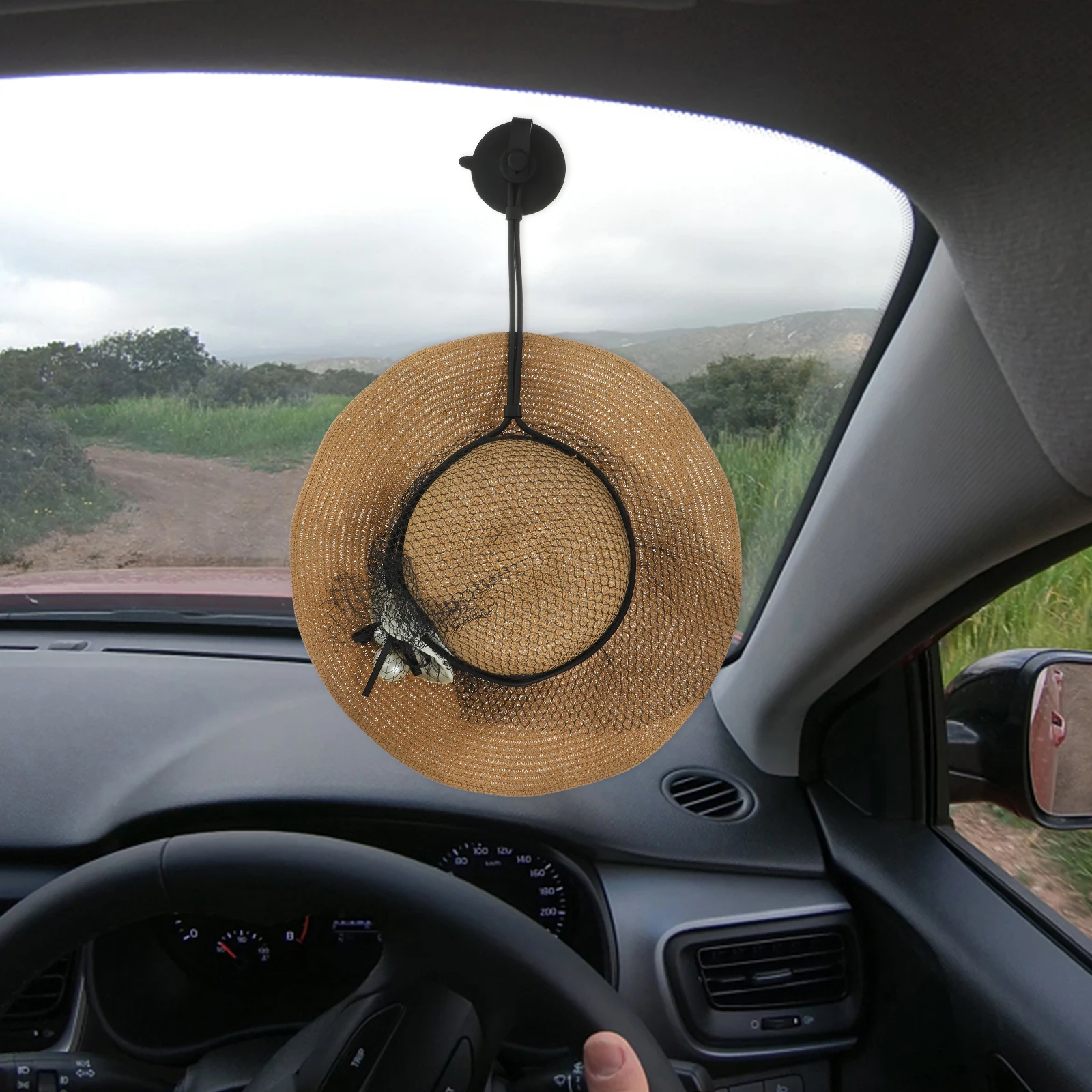 

Car Hat Organizer Plastic Silicone Truck Mounted Hat Holder Rack Door Back Cap Holder Heavy Spring Secured