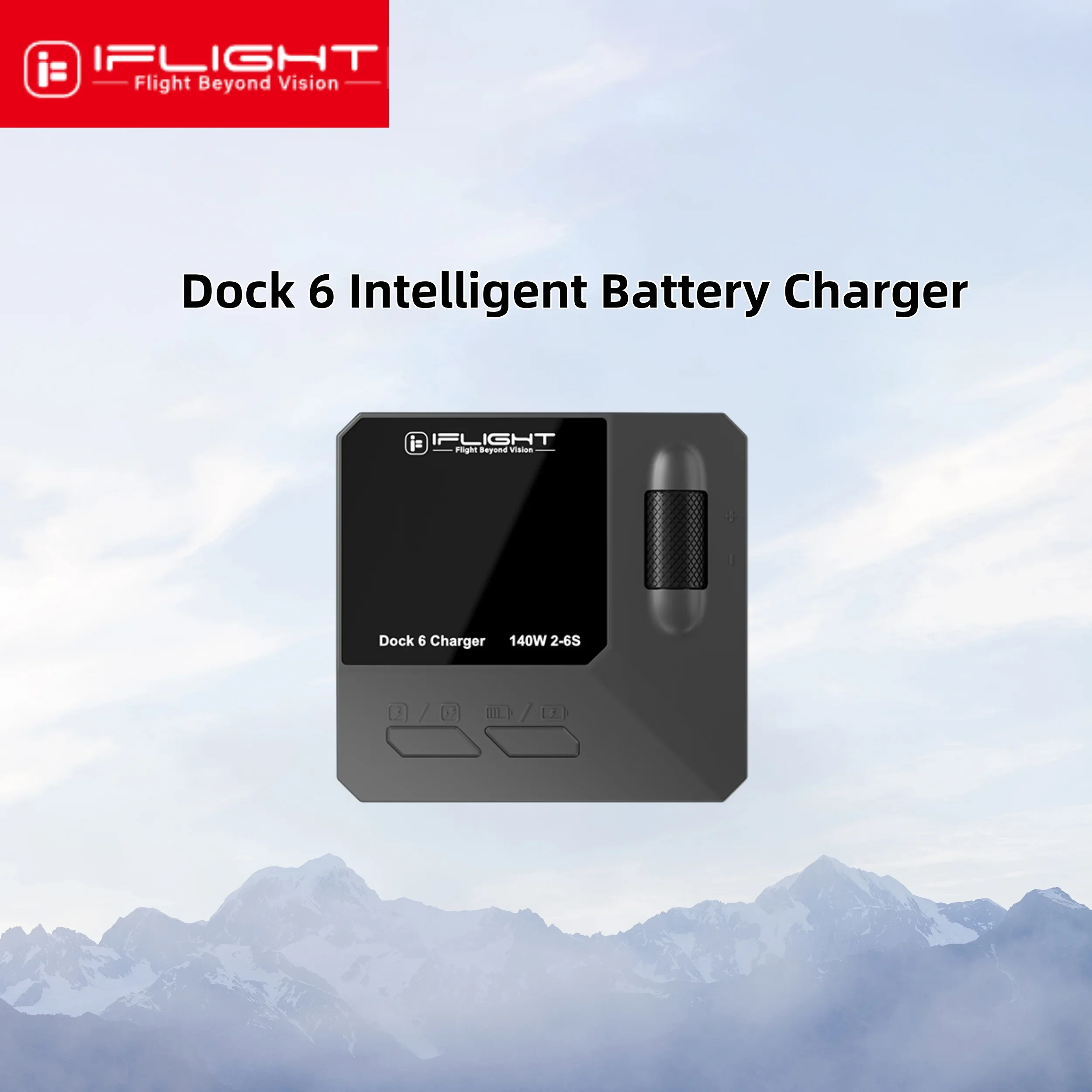 AvaCoreIFlight Dock 6 Intelligent Battery Charger 140W 2-6S Type-C / Dock 6 Charger Hub 2-6S For RC FPV Drones