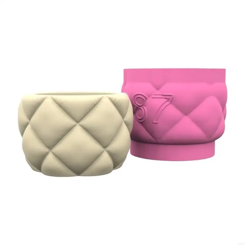 

N2UE Sofa Textured Flower Pot Mold Creative Handmade Planter Silicone Mould