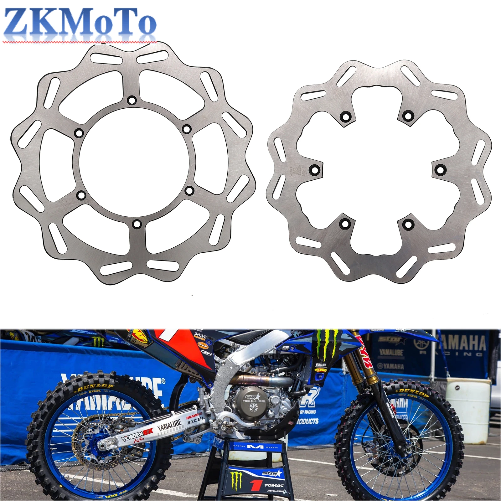 Motorcycle 245mm 270mm Front Rear Brake Disc Rotor For Yamaha YZ125 YZ250 YZ250F YZ450F YZ250FX WR125 WR250 WR250F WR450F Parts
