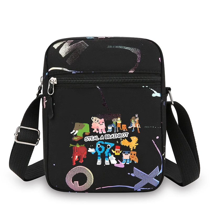 스틸 에이 브레인로트 싱글 숄더 백 애니메이션 67 식스 세븐 옥스포드 크로스바디 백 만화 전화 메신저 백 소년 소녀 크리스마스 선물