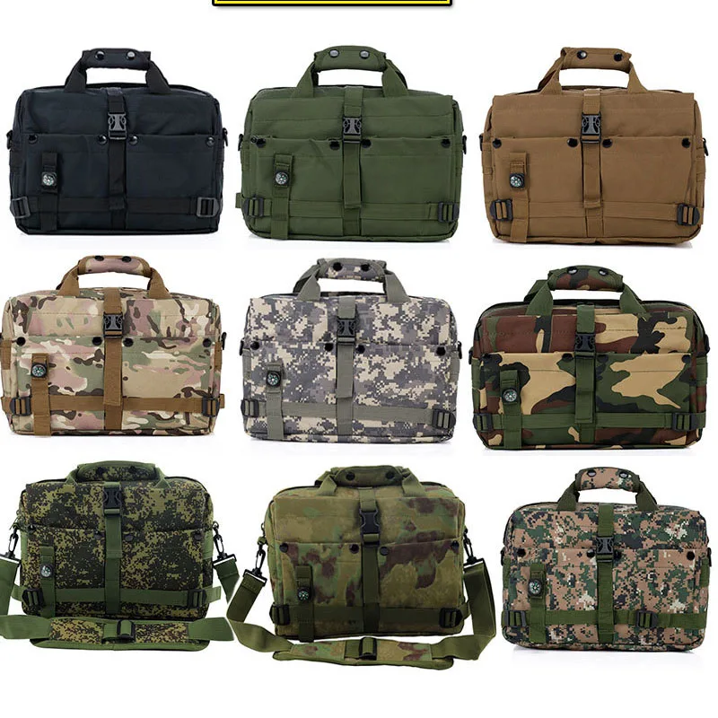 Military Backpack Bag Outdoor Military Fan Handbag Tactical Shoulder Bag Camera Photography Laptop Travel Bag with Compass