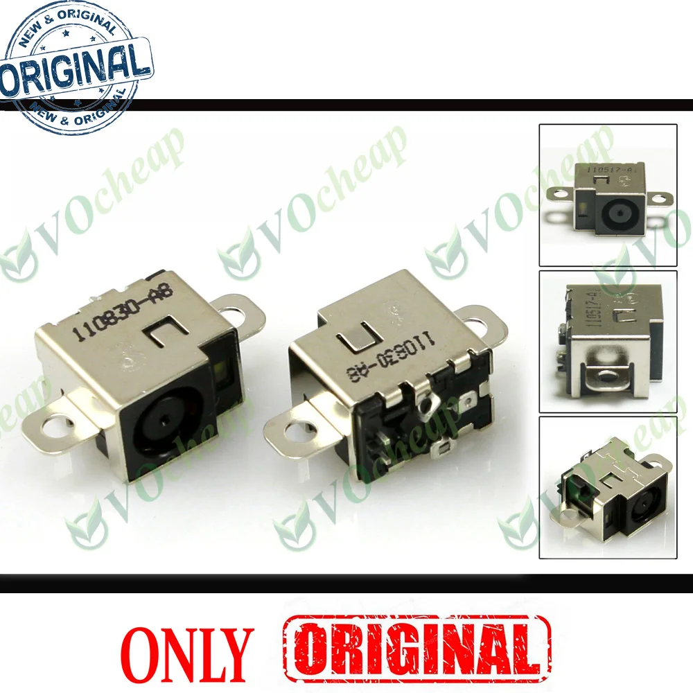 5 x New Laptop DC Power Jack for HP Pavilion DM1 DM1Z DM1-3000 DM1-3200 DM1Z-3000 DM1Z-3200 Without Cable - PJ058.1 636451-001