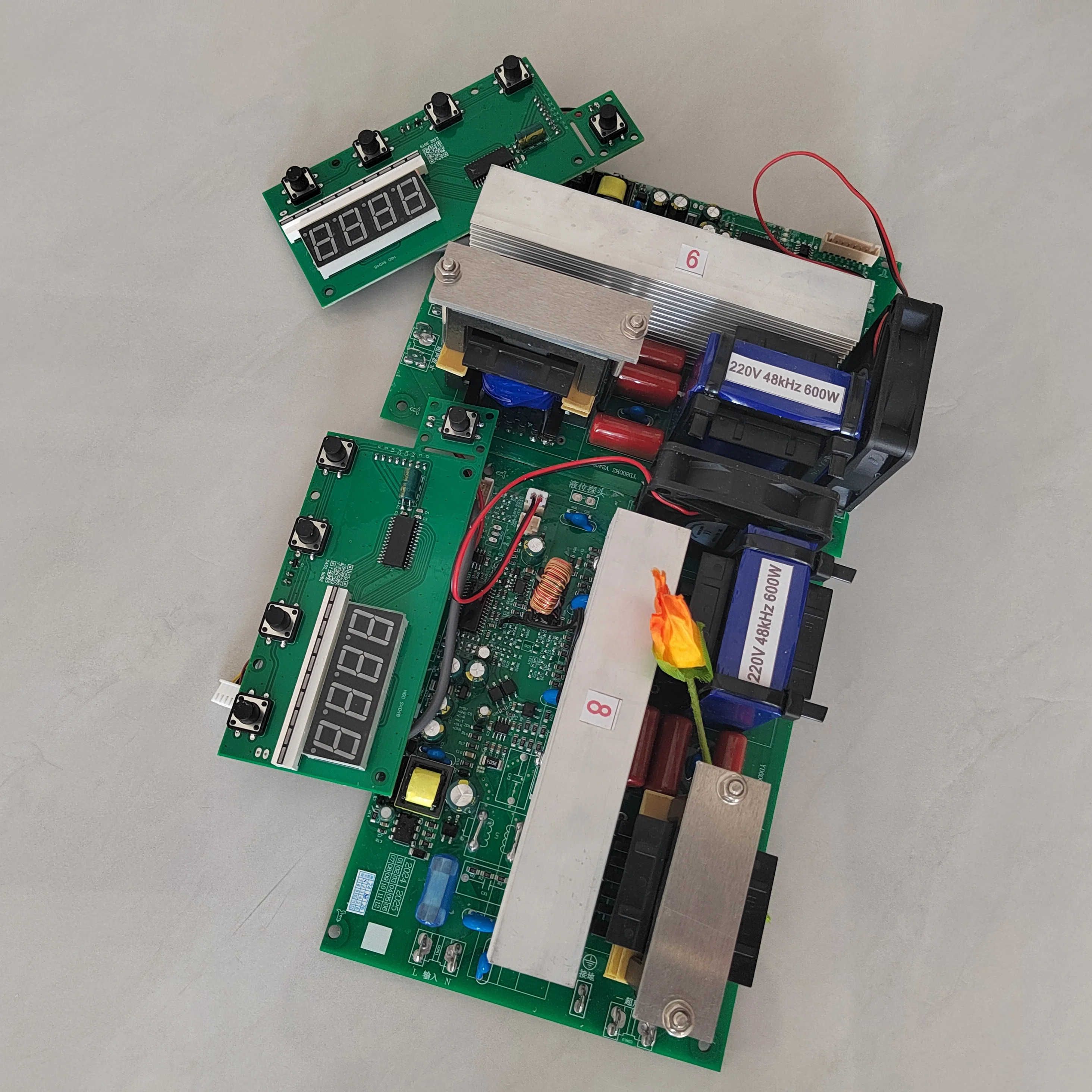 28 كيلو هرتز 800 واط بالموجات فوق الصوتية الأنظف PCB لوحة دوائر كهربائية مع عرض مجلس الموقت وضبط الطاقة