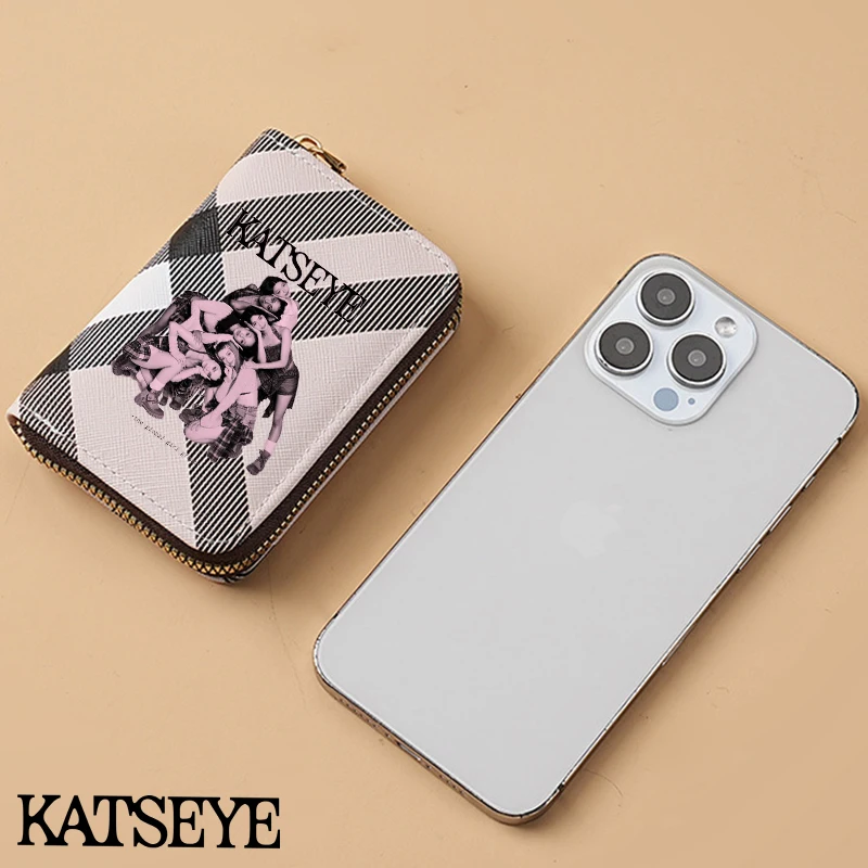 ファッション K POP K-KATSEYE 女性の財布かわいい大容量ガールポーチ多機能カードパック新しい財布マネーバッグギフト