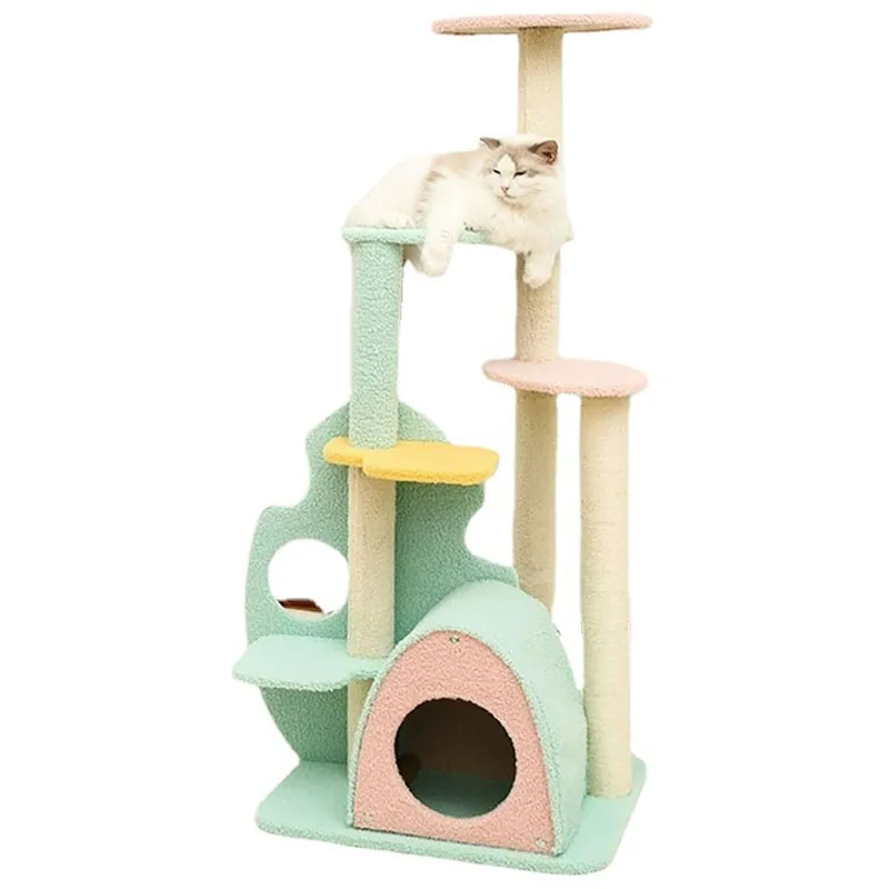 

Cat's House Big Games Park Cat Climbing Frame Nest Tree Pet Toys Scraper for Cats Large Tree Tower Pets Supplies Accessory Gift