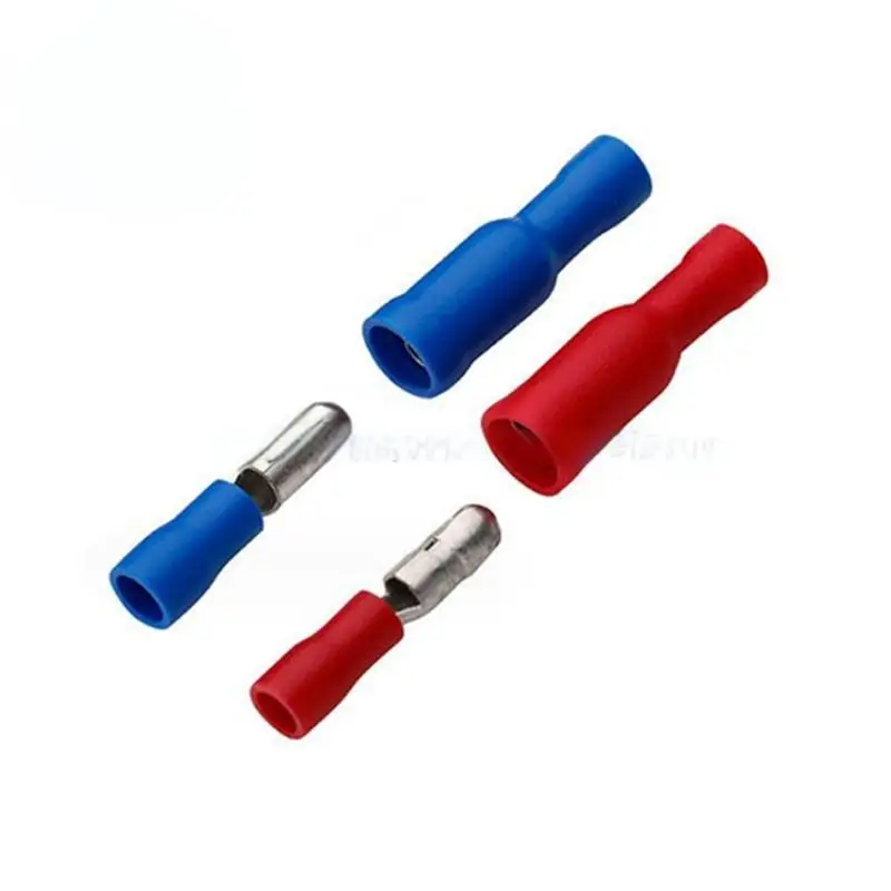 50 قطعة MRD2-156 ، 2-156 ، FRD1-156 ، 2-156 محطات تجعيد رصاصة من نوع الذكور والإناث سلك بعقب موصلات #4