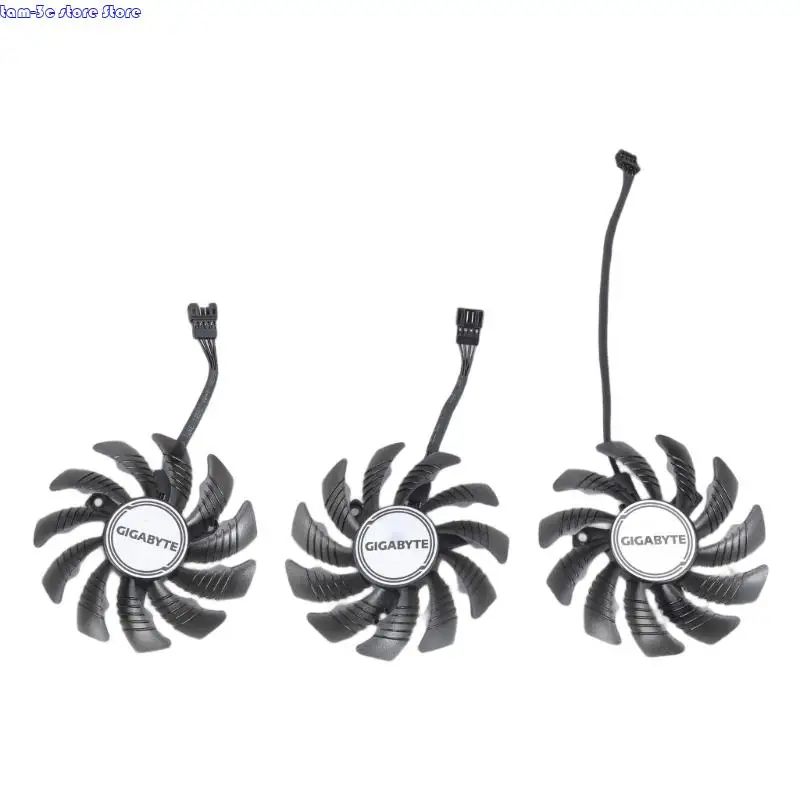 

D0UA 78mm 12V 4Pin Graphics Card Cooling Fan for 3050 3060 3060TI GAMING OC Coolers VGA Fan as Replacement PLD08010S12HH