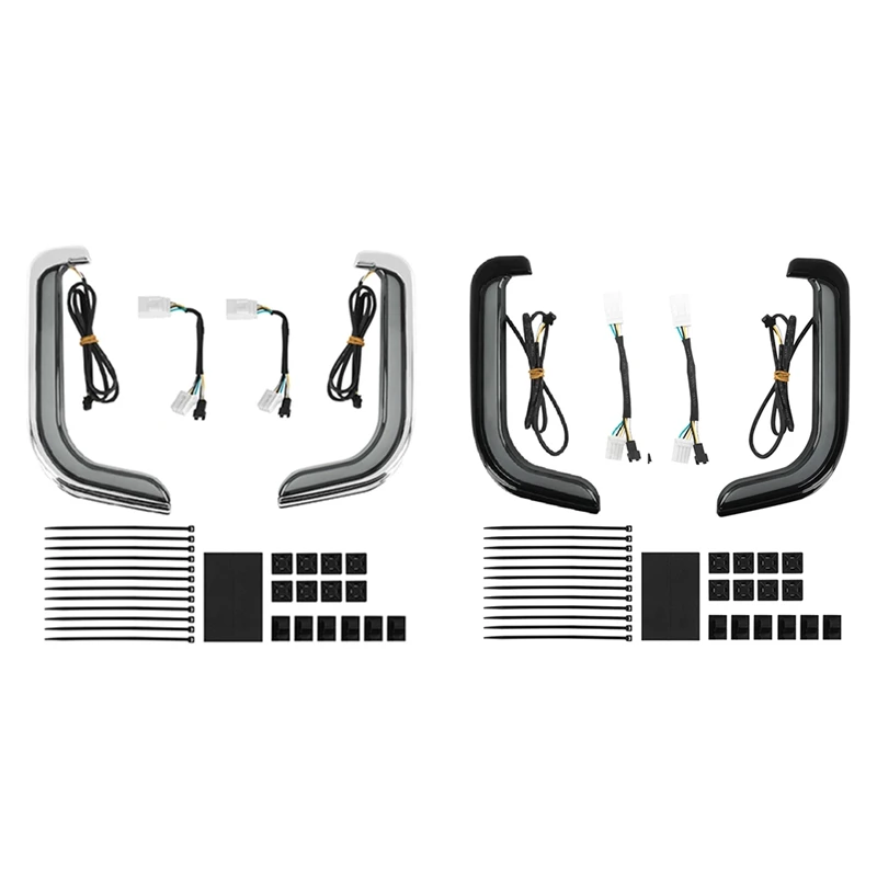 

Motorcycle LED Fairing Grills Turn Signal Light For Touring Street Electra Glide Road King CVO Limited 96-13
